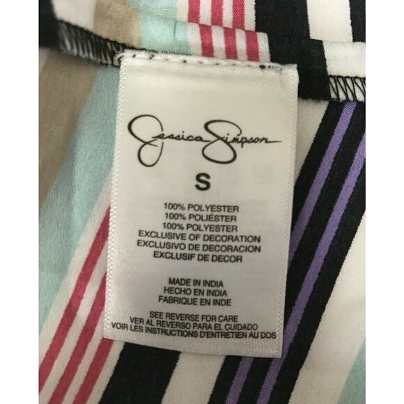 Jessica Simpson Top Womens Small Tank Striped - Picture 7 of 8